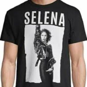Official Selena Merchandise Selena Black Graphic T-Shirt
